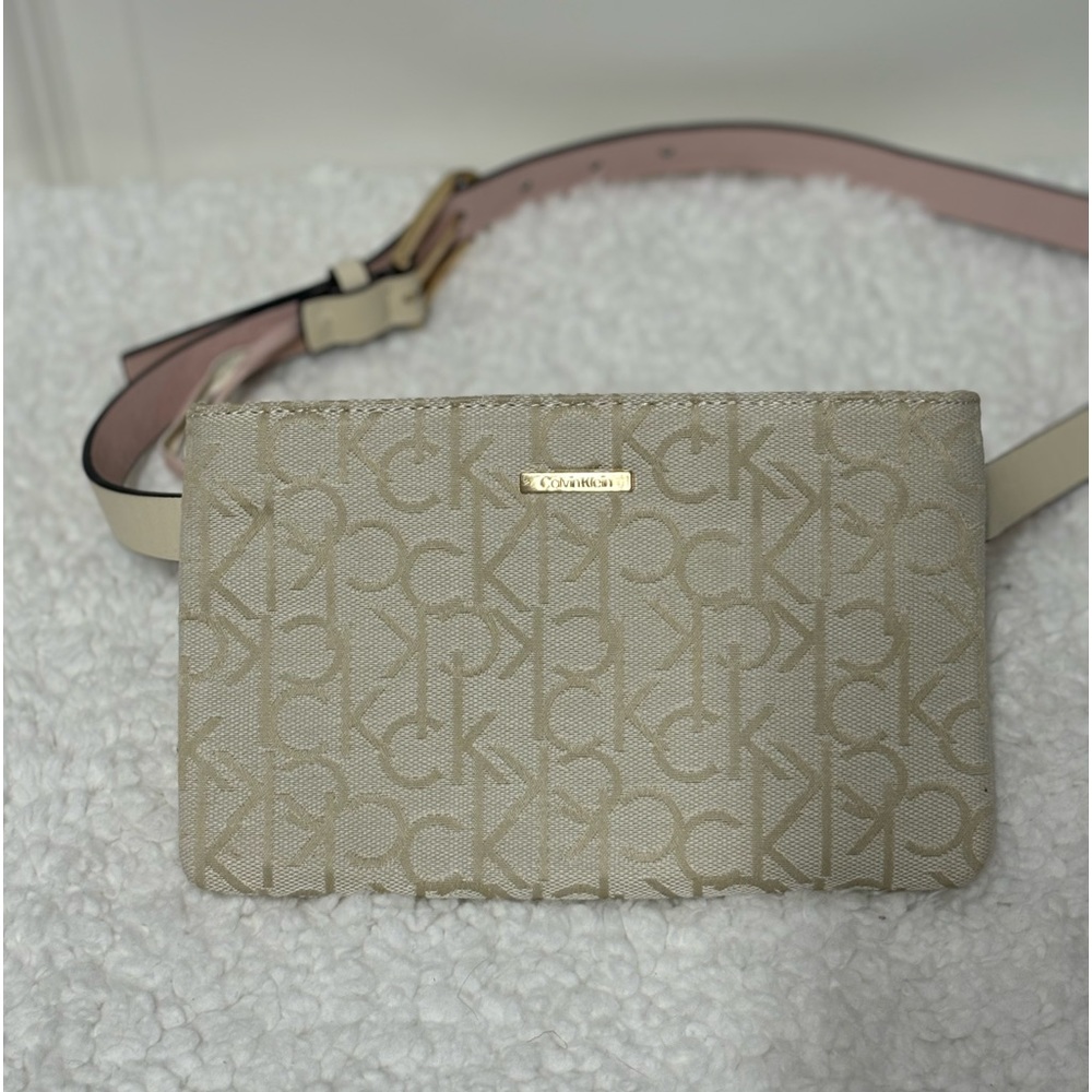 NWOT Calvin Klein Monogram Belt bag OS